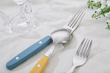 Silverware Set, Retro/Rivet Colorful Stainless Steel Tableware Kitchen Flatware Set Utensils, Includes Dinner Knives