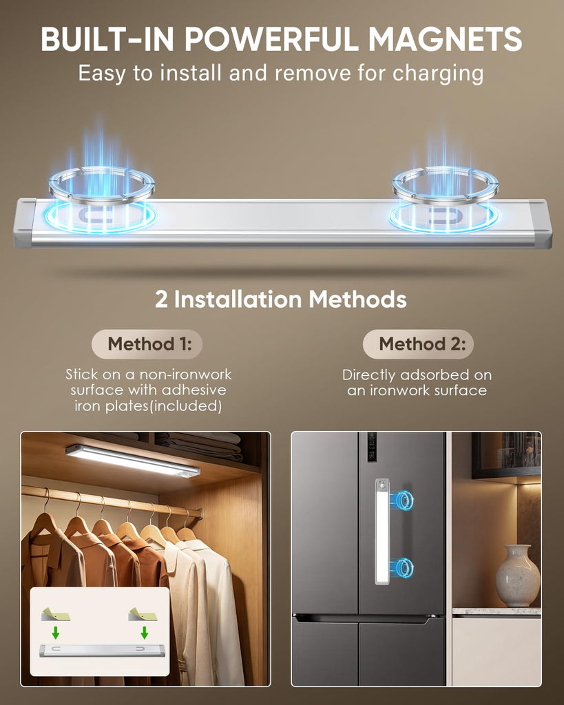 14.7inch Under Cabinet Lighting, Wireless Motion Sensor Light,3 Pack