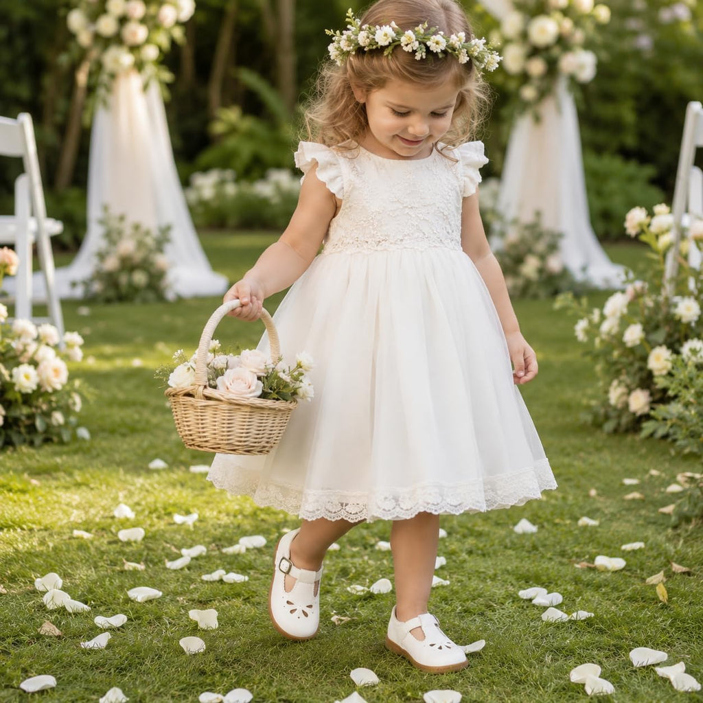Toddler Girls Wide Mary Jane Dress Shoes