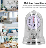 Vintage Table Clock, Anniversary Clocks with Glass Dome European Vintage Style Desk Clock Silent Table Clock Decorative Table Clock for...