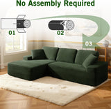 109.4” Modular Sectional Sofa, Convertible Sofa Bed, No Assembly Required Cloud Couch with Deep Seat