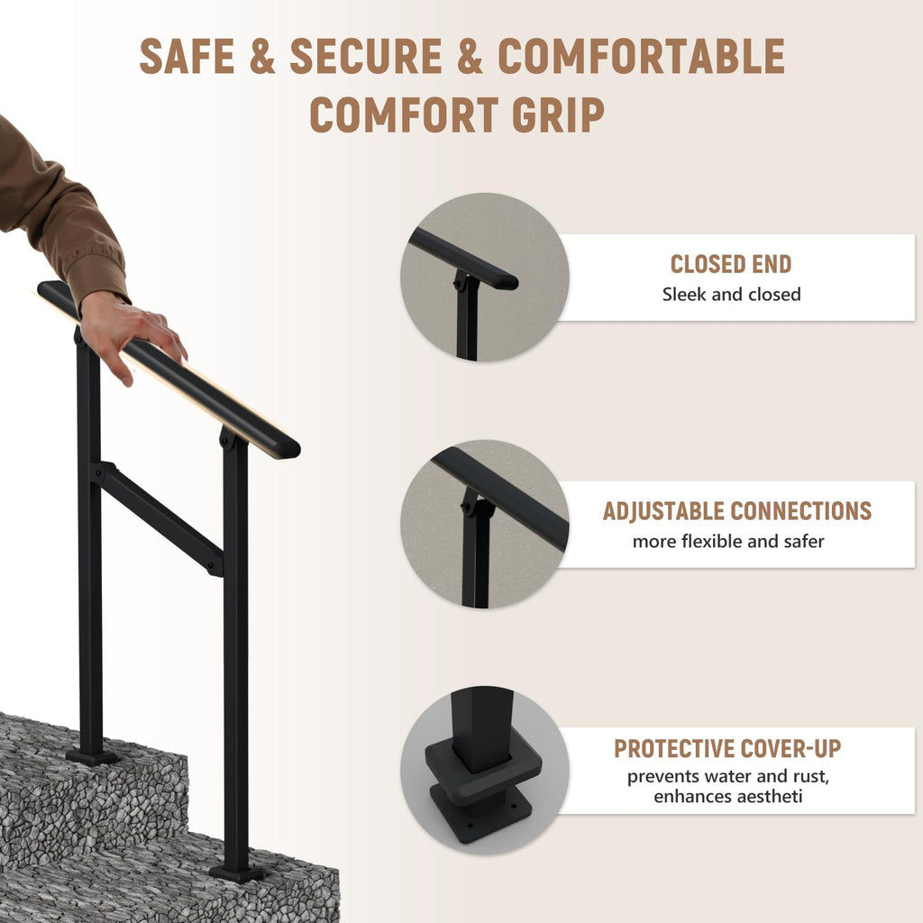 Hand Rails for Outdoor Steps 1-2 Step