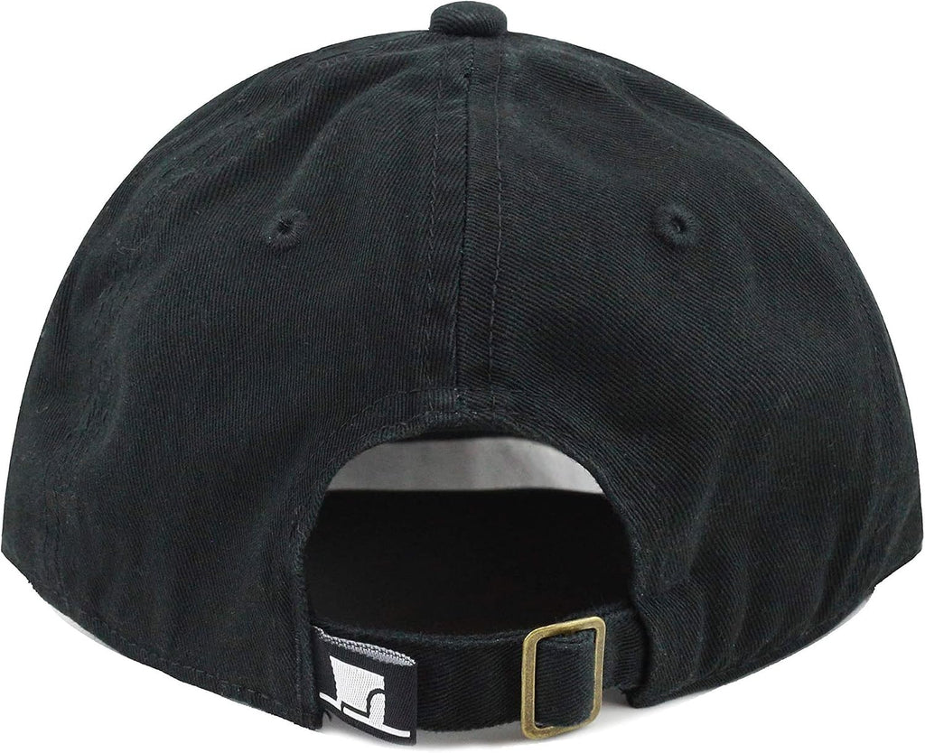 Kids Washed Low Profile Cotton and Denim UPF 50+ Plain Baseball Cap Hat