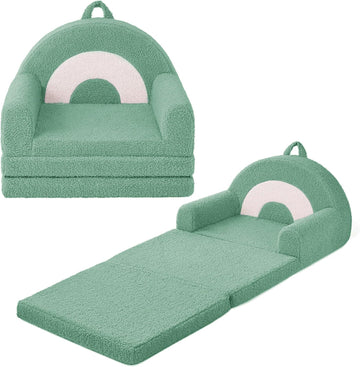 Kids Couch for Toddlers, in-1 Fold Out Toddler Sofa and Lounger, Supportive Foam Chair with Removable Washable