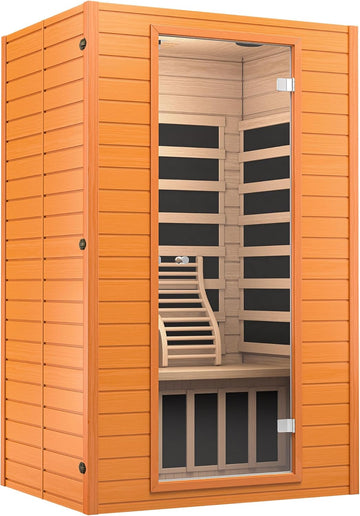 Springspa Far Infrared Sauna for Home, Home Indoor Infrared Sauna for 2-Person
