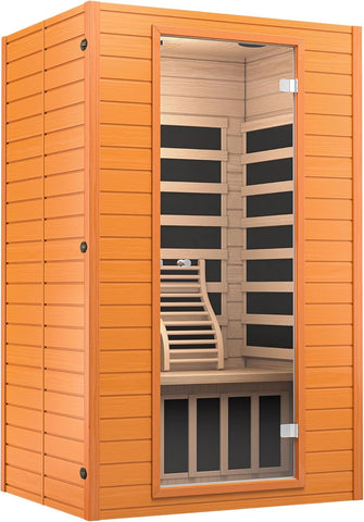 Springspa Far Infrared Sauna for Home, Home Indoor Infrared Sauna for 2-Person