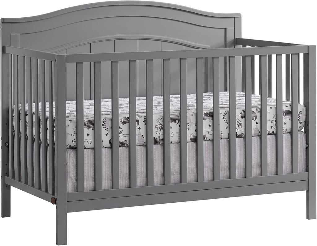4-in-1 Convertible Crib, Dove Gray, GreenGuard Gold Certified