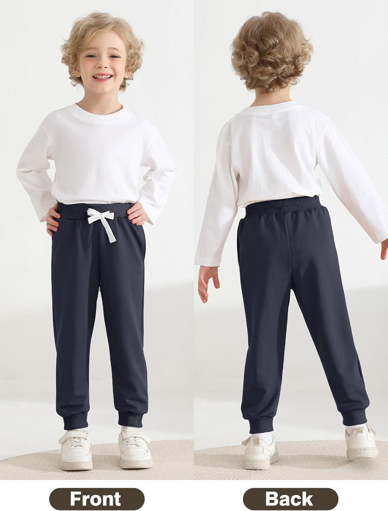 3 Pack Toddler Boys Sweatpants Active Jogger Pants for Kids