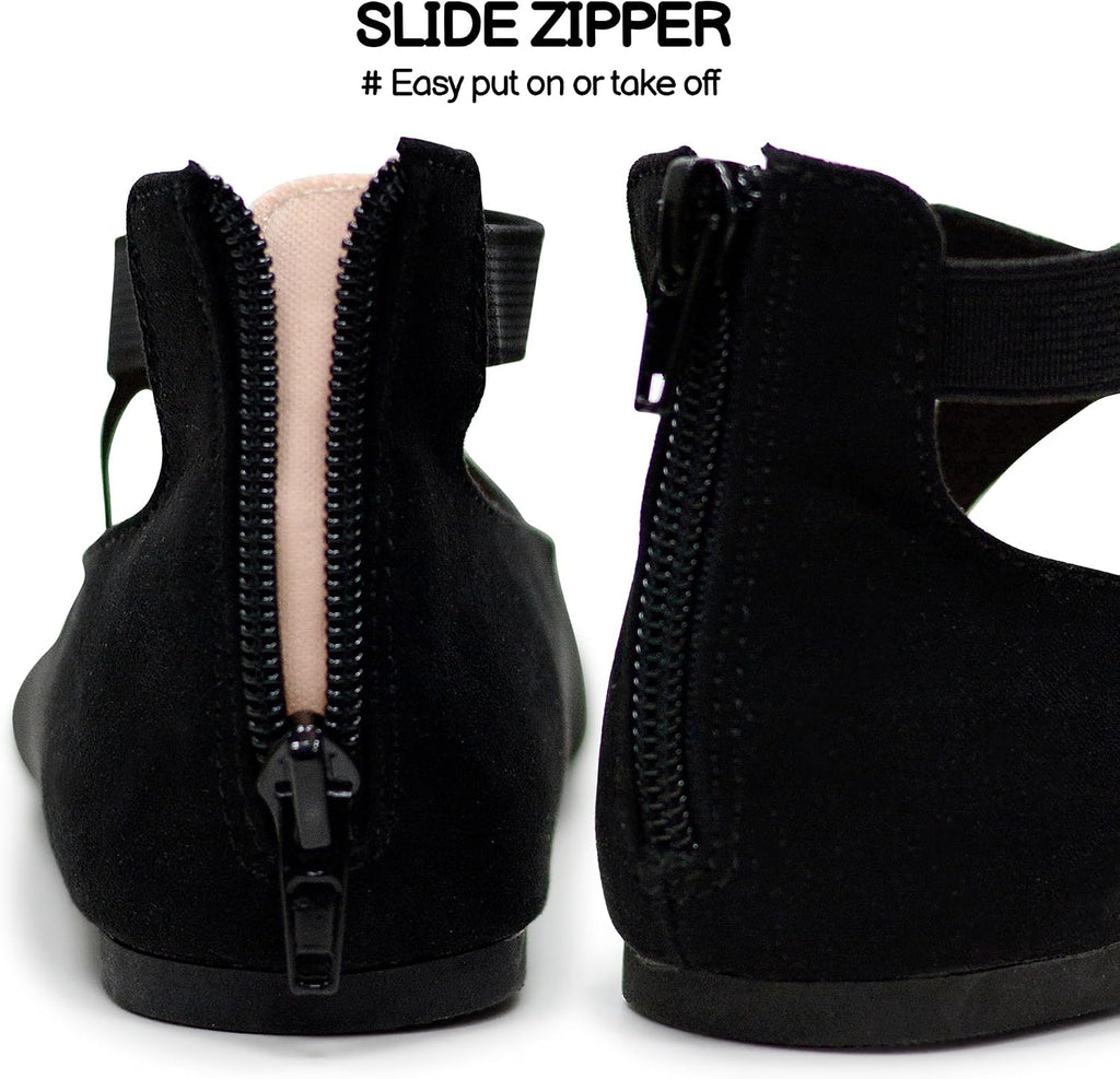 Girls Dress Shoes Mary Jane Shoes for Girl Ballet Flats with Ankle Strap
