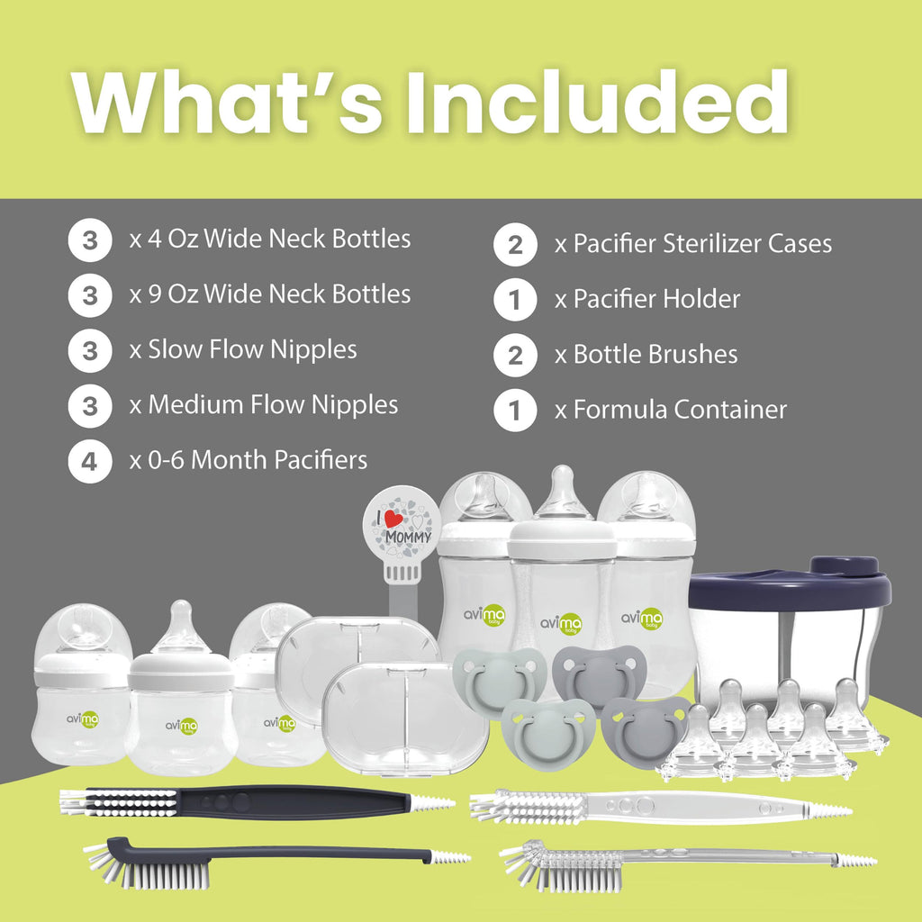 22 Piece Baby Bottle Starter & Gift Set. 0-6 Months
