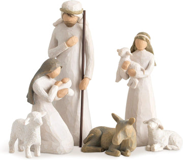 6-piece Nativity, Sculpted Hand-Painted Set of Figures