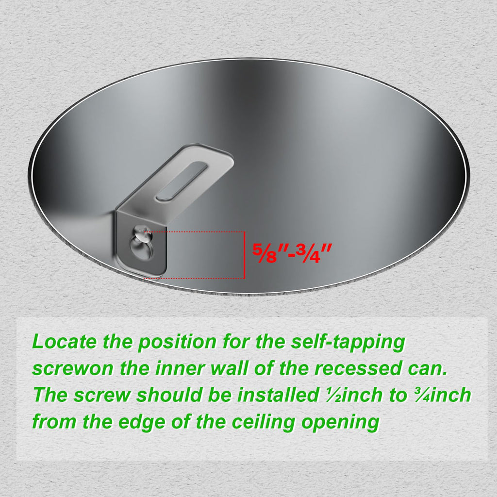 5" and 6" Recessed Can Light Conversion Kit, Light Fixture Upgrade, Pendant Light, Fan Compatible, Equipped with 73⁄4