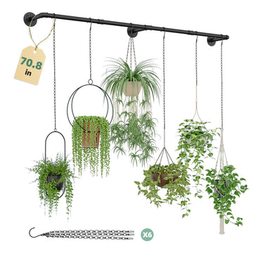 Plant Hanger Indoor with 6 Hanging Chains Hanging Planters
