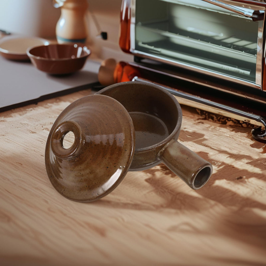 1pc Casserole Saucepan Stew Cooker Baking Dish Small Ceramic Bowl Mini Tart Pans for Baking Clay Tools Microwave Soup