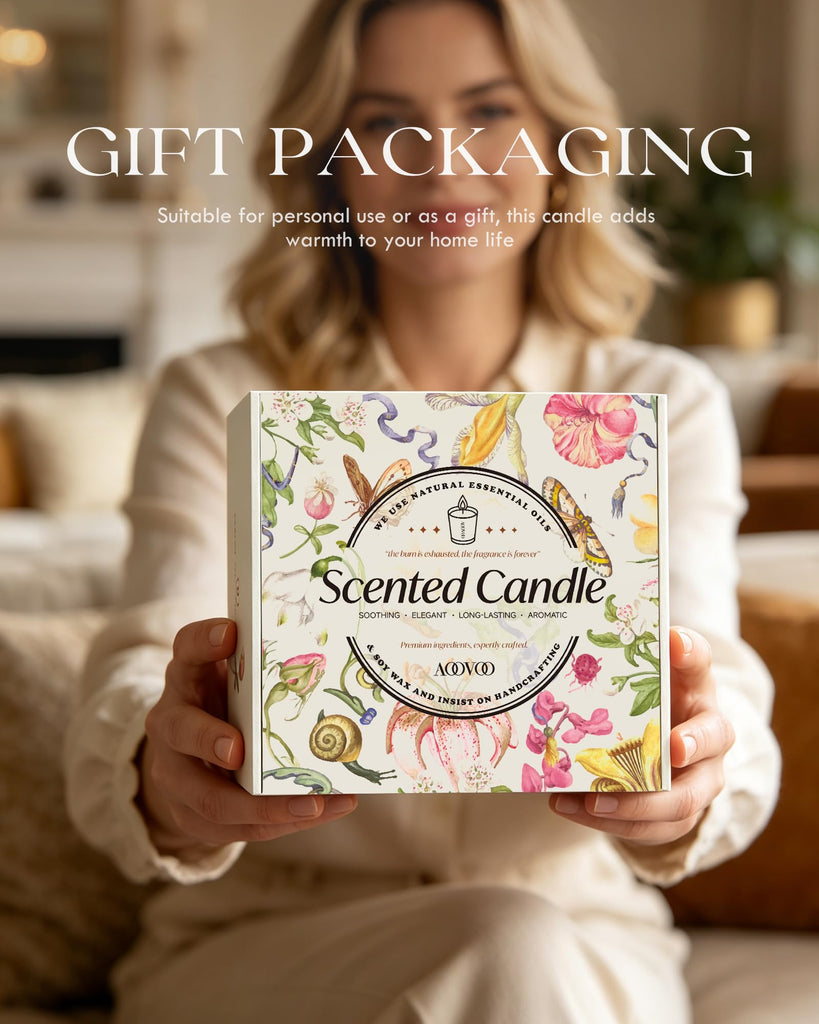 Winter Candles Set- 4 Pack Scented Candles Decor