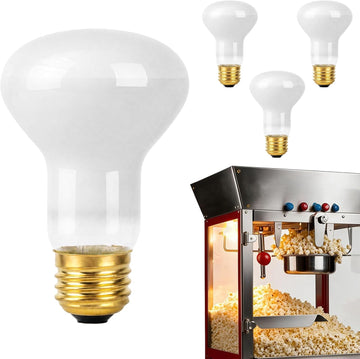 4pcs R20 60W E26 Brass Popcorn Machine Light Bulb 2700K Dimmable