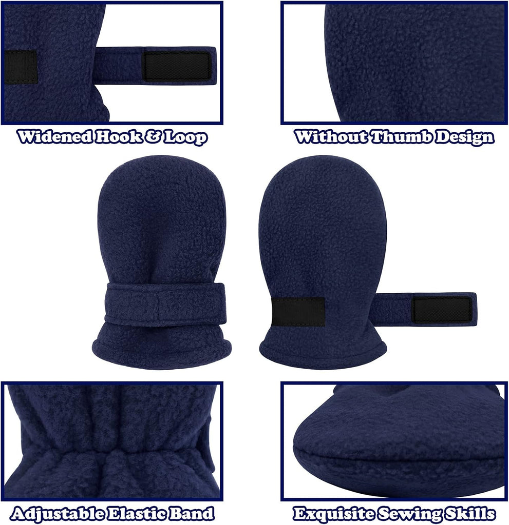 Baby Mittens Toddler Gloves Kids Winter Gloves Baby Girl Boy Winter Mittens Infant Mittens 2 Pair Pack