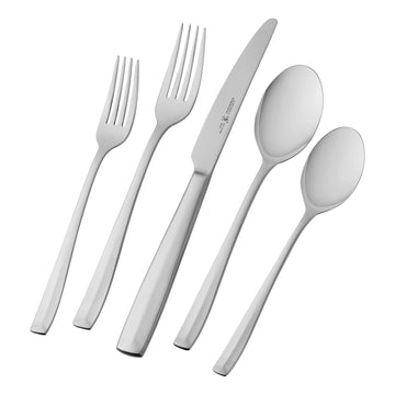Lani 65-Piece Flatware Set, 18/10 Stainless Steel, Silver