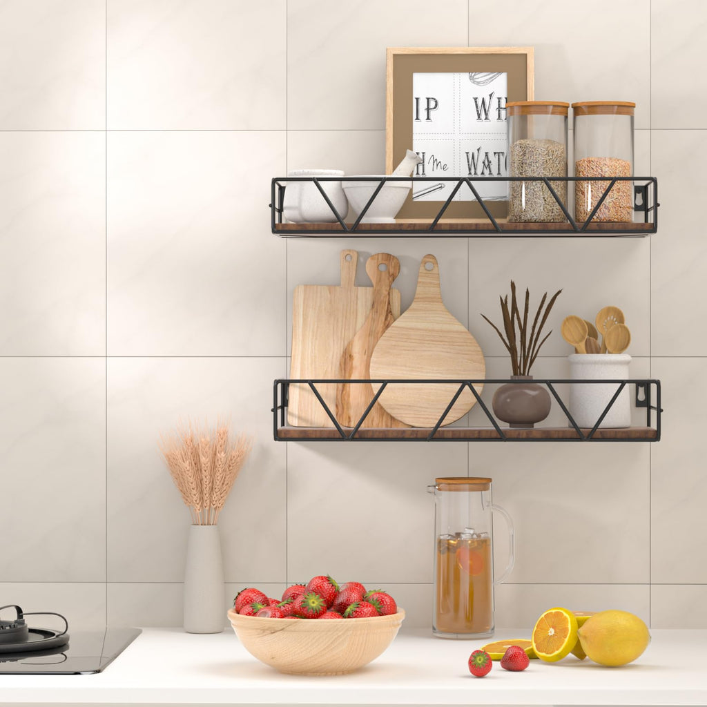 Floating Shelves Set of 3, Wood Wall Shelf, Farmhouse Shelf
