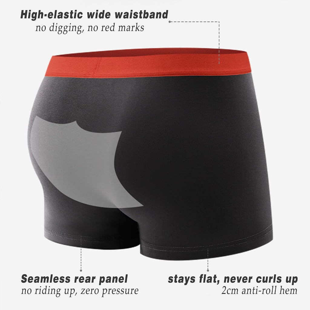 Boys Boxer Briefs,5 Pack Tag Free & Breathable Underwear, Durable Stretch Moisture Wicking Boxer Shorts