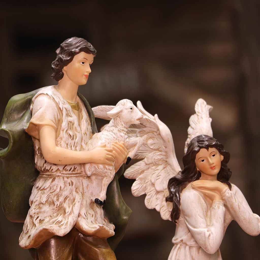 Nativity Set Christmas Scene Set Figurines Statue 5 Inch 11 Pcs