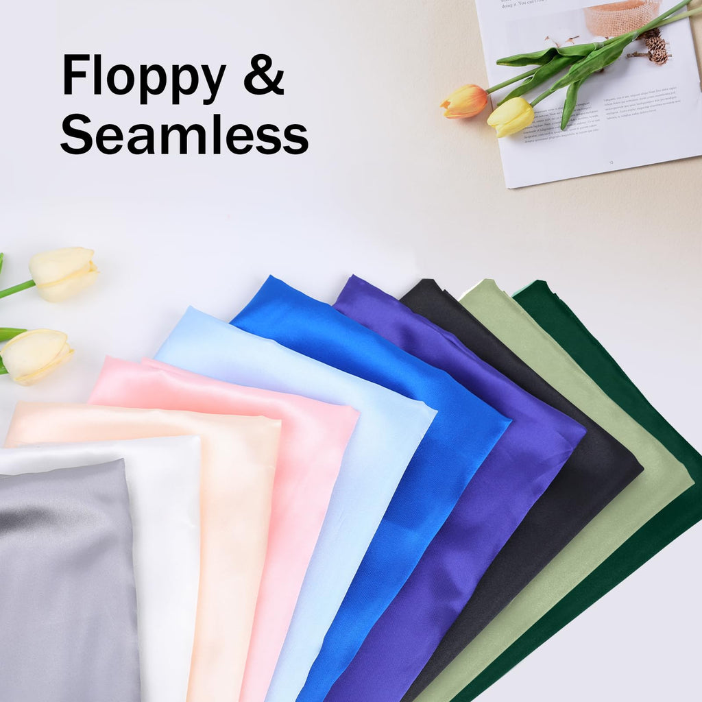 Satin Fabric by The Yard 60 Inch Wide Soft Silky Charmeuse Satin Fabric Soft Cloth Fabric Bridal Dress, Wedding
