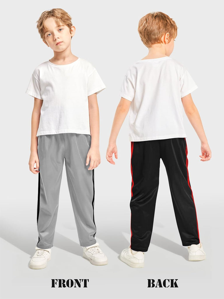 4 Pack Boys Sweatpants Athletic Fleece Jogger Pants