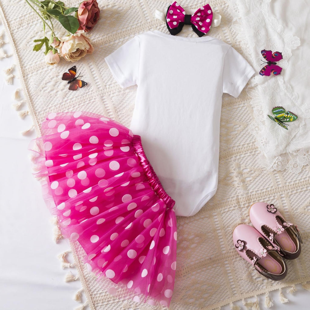 Baby Girl 1st Birthday Party Outfits Sets Tutu Toddler Infant Clothes