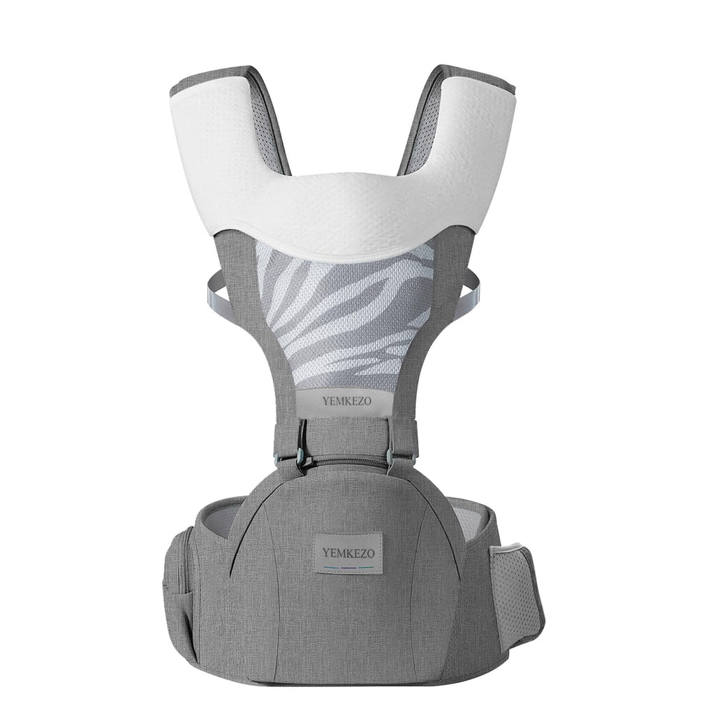 Carrier with Hip Seat for Newborn to Toddler, Grey