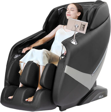 Massage Chair Full Body, Shiatsu, Airbag Massage, SL-Track, Black | Zero Gravity Massage Chair with 13 Modes, Body