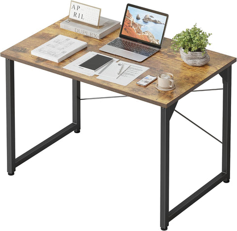 Computer Desk, 32 inch Small Home Office Desk for Small Spaces, Modern Simple Style, Study, Writing, Deep Brown
