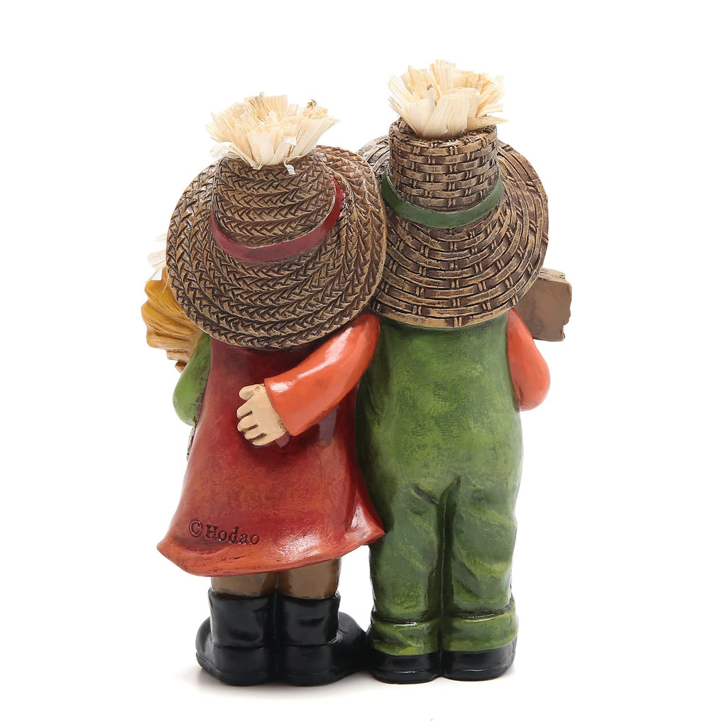 Fall Thanksgiving Scarecrow Couple Table Decorations