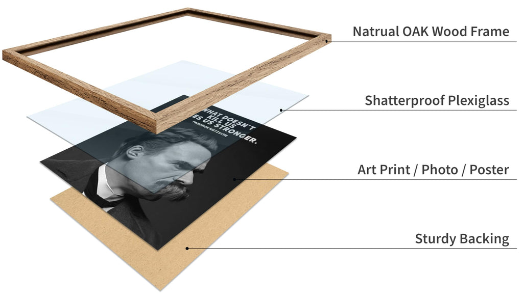 Master Makes Us Stronger Poster - Friedrich Nietzsche Print - Motivational Art - Strength Quotes Art - Gift for Men &