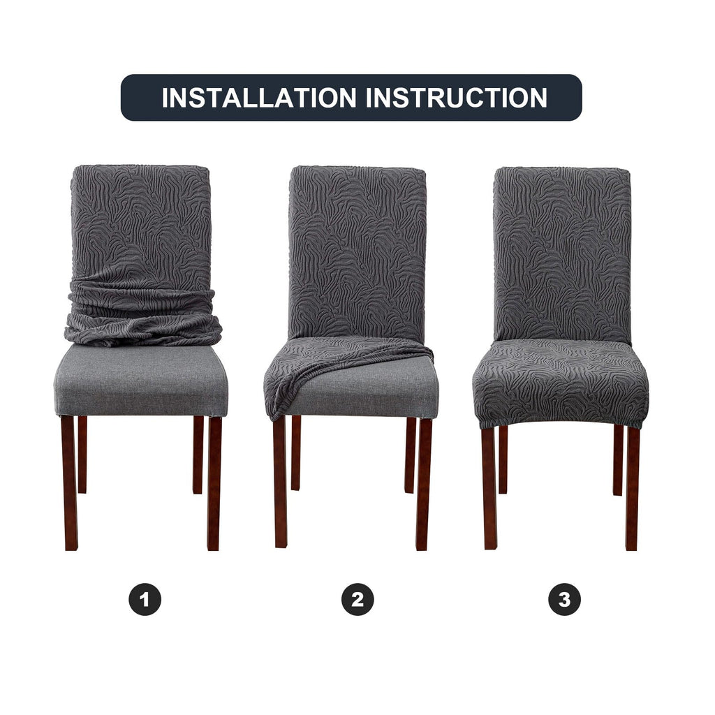 Dining Chair Covers Set of 6, Stretch Parsons Chair Slipcovers