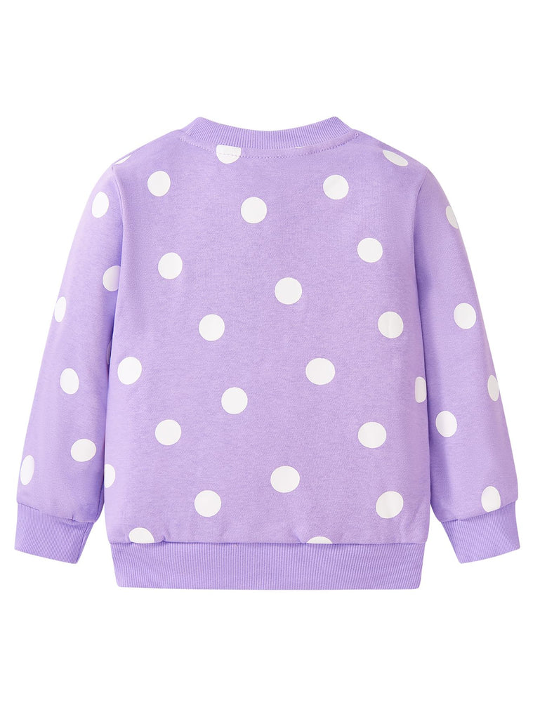 Toddler Baby Girls Cotton Sweater, Long Sleeve Crewneck Sweatshirt Pullover Kids Warm Clothing for Fall Winter