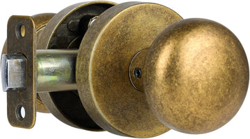 Antique Brass Bronze Passage Door Knobs Interior, Zinc Alloy