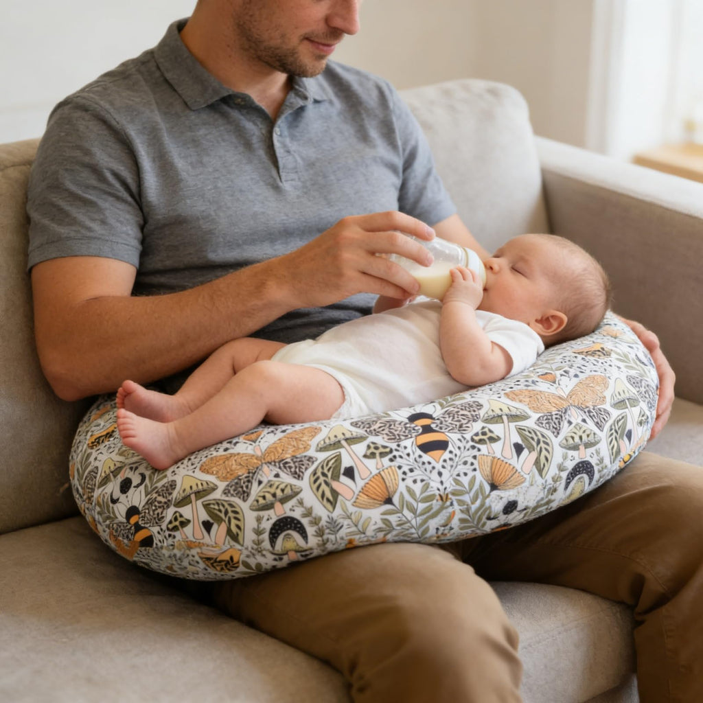 Baby Nursing Pillow Cover Newborn Removable Breastfeeding Pillowcover Cute Pattern Girls Boys Nursing Pillowcase for