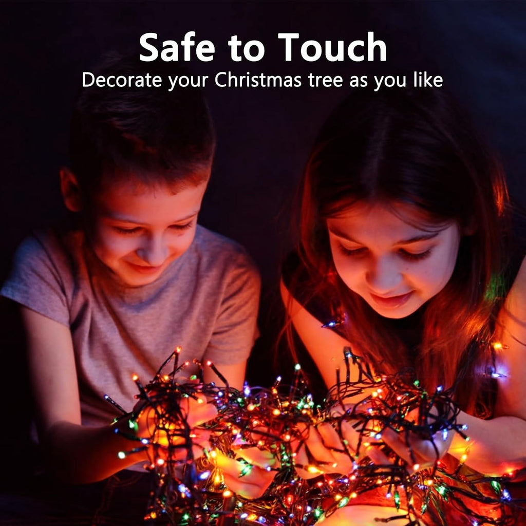 50FT 1000LED Cluster Christmas Lights with Remote, Multicolor