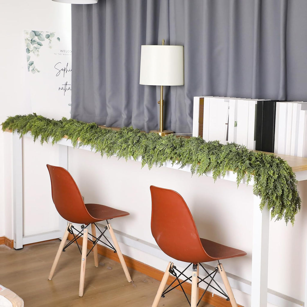 1 Pcs 18ft Christmas Artificial Cedar Garland Realistic