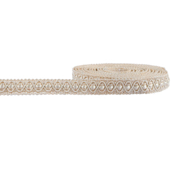 Gimp Braid Trim, 5 Yards 0.59 Inch Fabric Trim, Beige