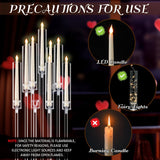 Tessco 4 Set 9 Arm Acrylic Candelabra Candle Holder 42.5'' Clear Candelabra Centerpieces, Candlesticks Holder with