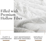 All Season King Comforter, 100% Viscose Made from Bamboo, Soft Quilted Down Alternative Duvet Insert