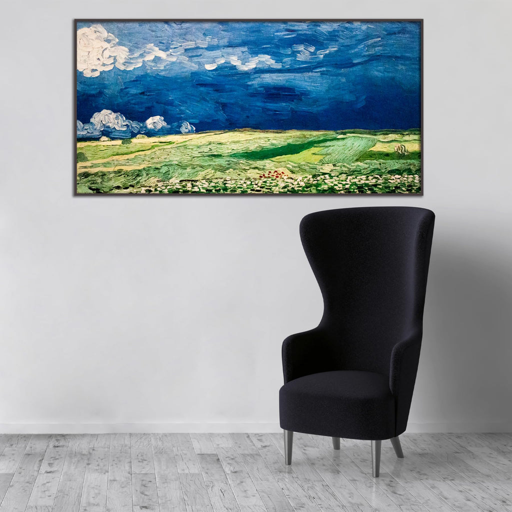 Vincent Van Gogh Wheat Field With Crows Poster Natural Wilderness Landscape Poster Multi-Color Colorful Fine Art Oil