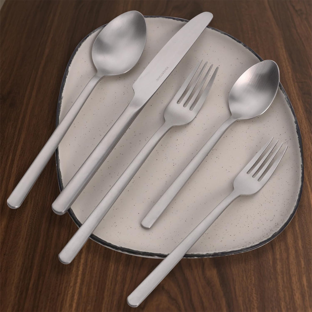 40 Piece Silverware Set, Flatware Set for 8, 18/10 Stainless Steel Cutlery Set Mirror Polished Modern Design