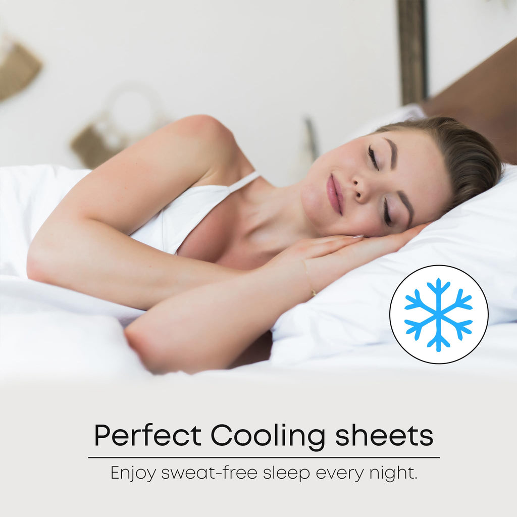 Premium 100% Viscose Derived from Bamboo RV Short Queen Sheet Set - Ultra Soft, Breathable & Cooling, Ideal for Hot