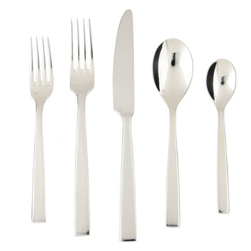 Spada 18/10 Stainless Steel Flatware, 5 Piece Place Setting, Service for 1