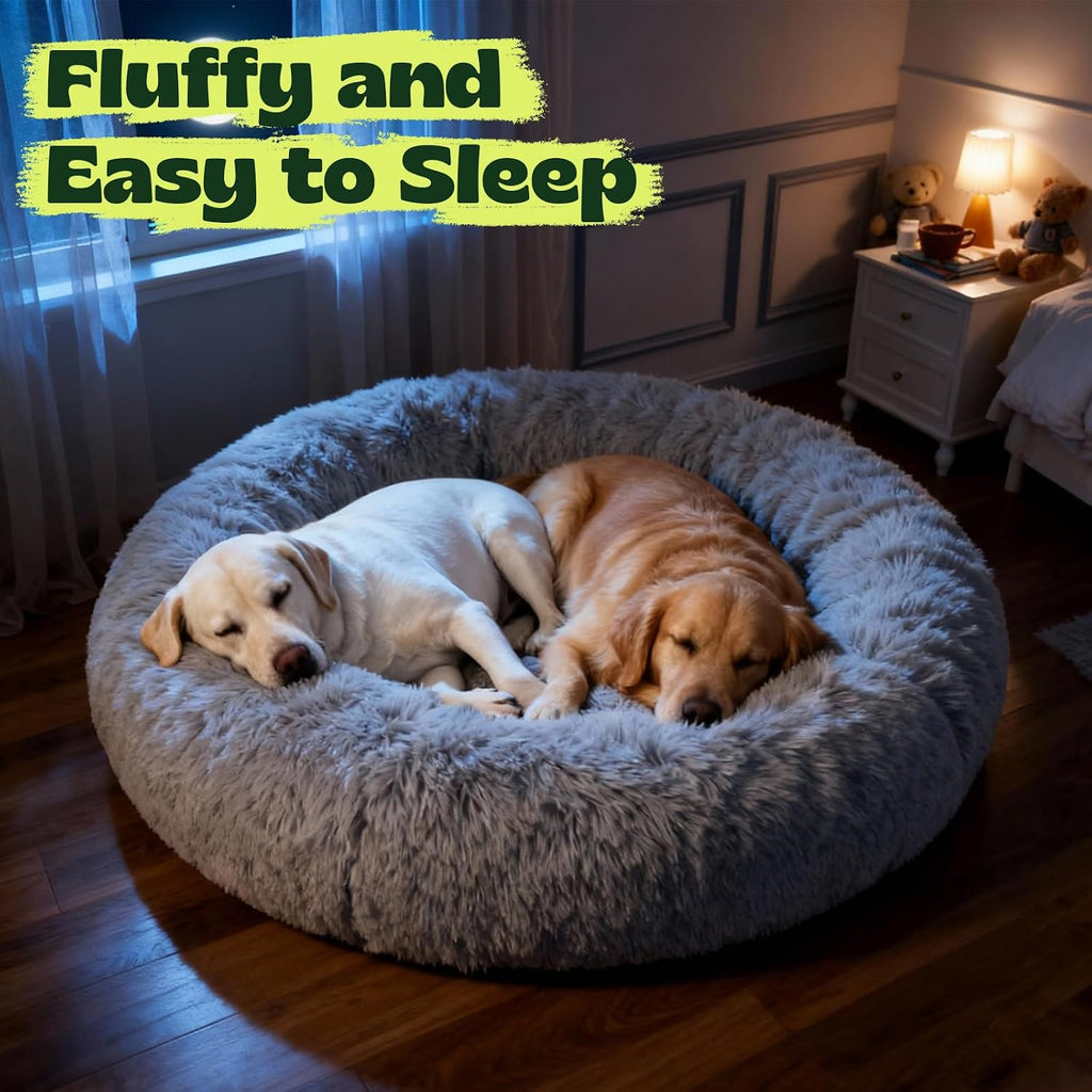 Memory Foam Orthopedic Dog Beds for Extra Large Size Dogs, Grey
