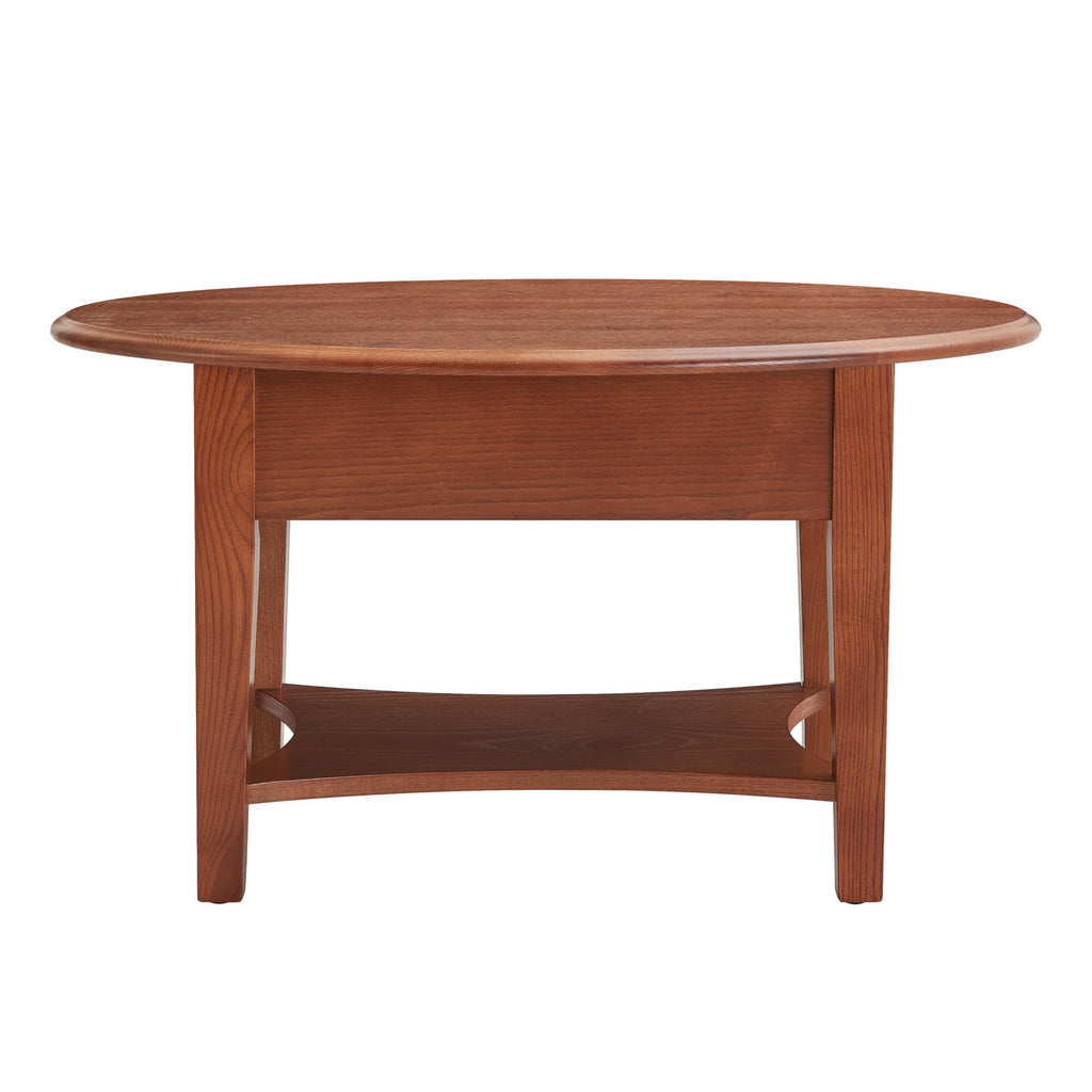 Haven Ridge Oval Coffee Table, 35", Medium Oak