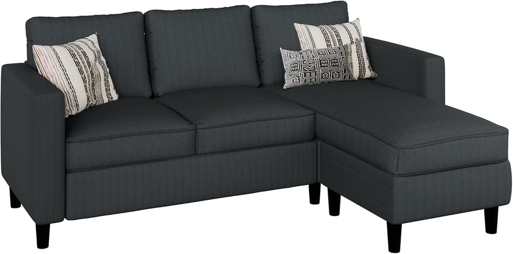Sectional Sofa Couch Convertible L Shaped Sofas with Ottoman Small Sectional Couches for Living Room