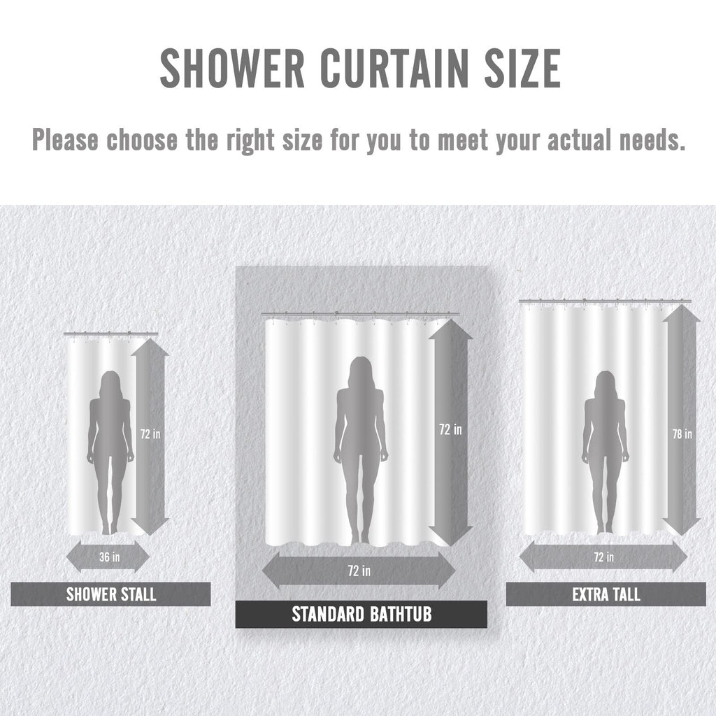 Combination of Purple Shower Curtain and Blue Shower Curtain, Teal Purple Gradient Waffle Fabric Shower Curtain